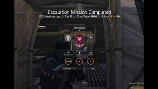 Solo Tier 10 (Max Tier) Escalation - The Division 2