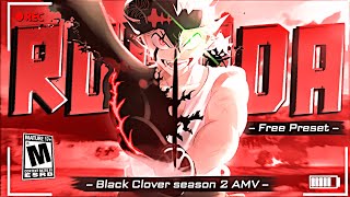 Black Clover Season 2 Trailler Edit [AMV/Edit] 4k!   Free Preset