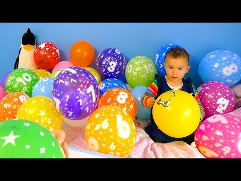 Kids Learn Numbers and Colors with Colour Balloons