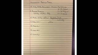 Stoichiometry Sample Problem 1