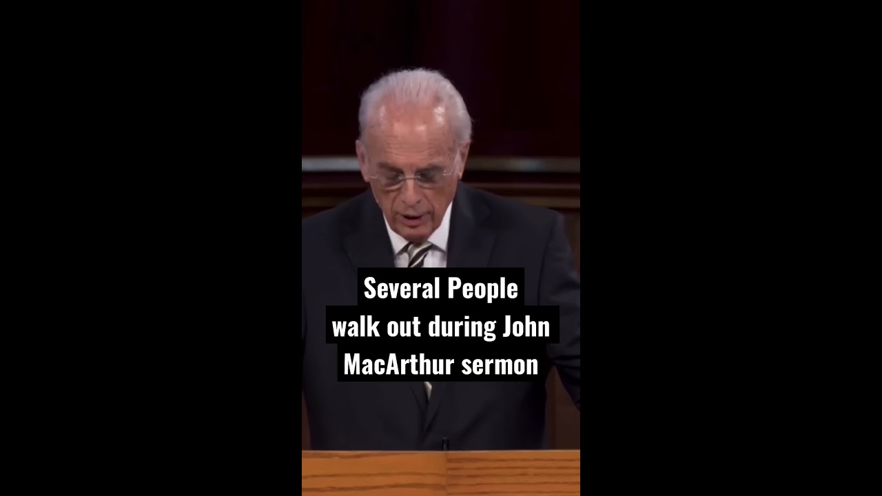 Several People Walk Out As John MacArthur Preaches A Sermon On Ephesians 5 Nov 13 2022