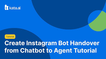 Create Instagram Bot Handover to Agent Tutorial