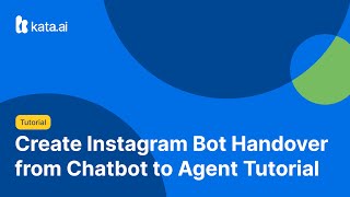 Create Instagram Bot Handover to Agent Tutorial