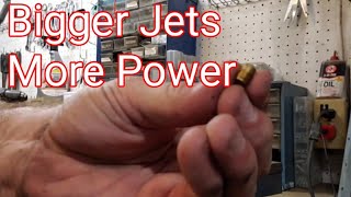How to drill out you mini bike jets