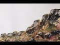 Рисуем Камни, гальку, скалы Мастихином.  Stones. rocks, pebble in watercolor/ part1
