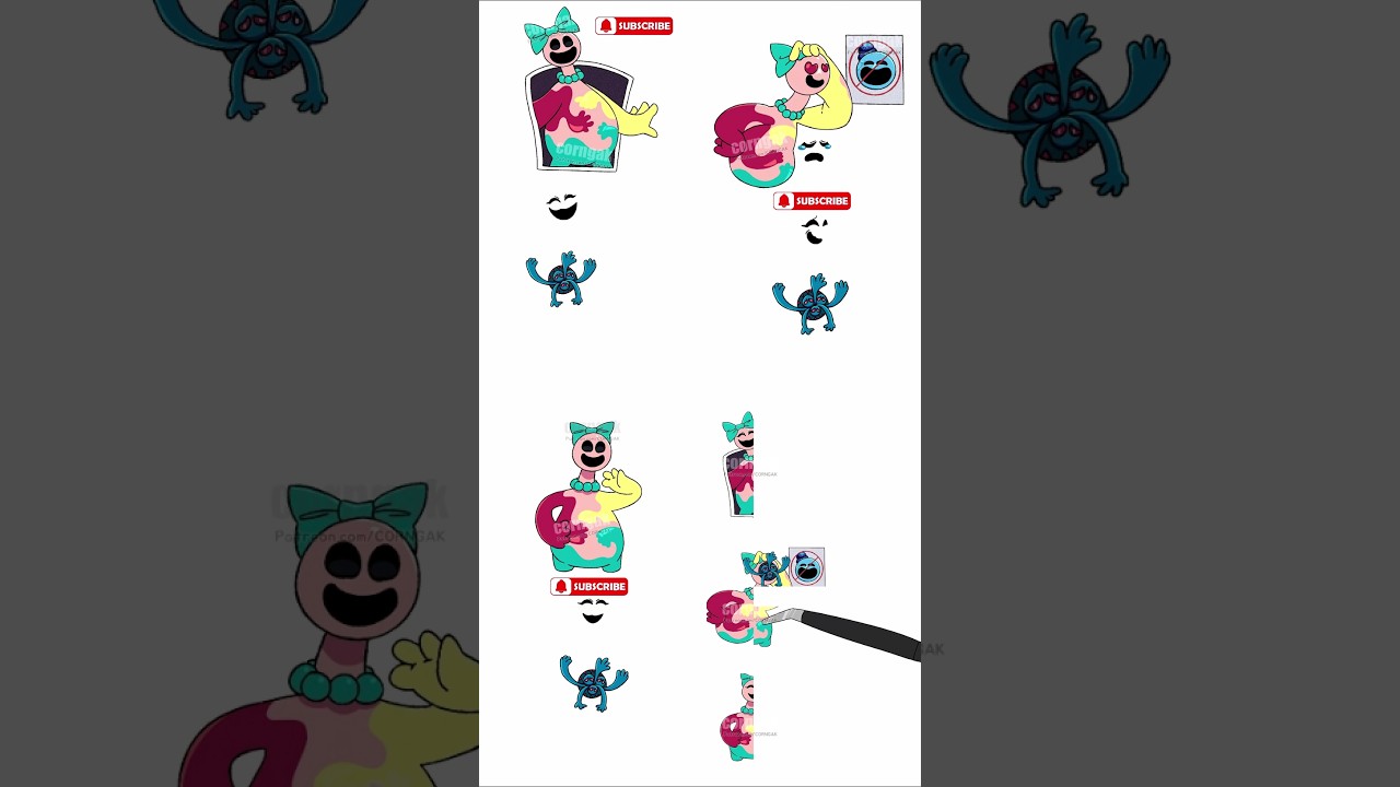 Dolly the Doughgirl Transformation COMPARISON✨(Poppy playtime Animation) 