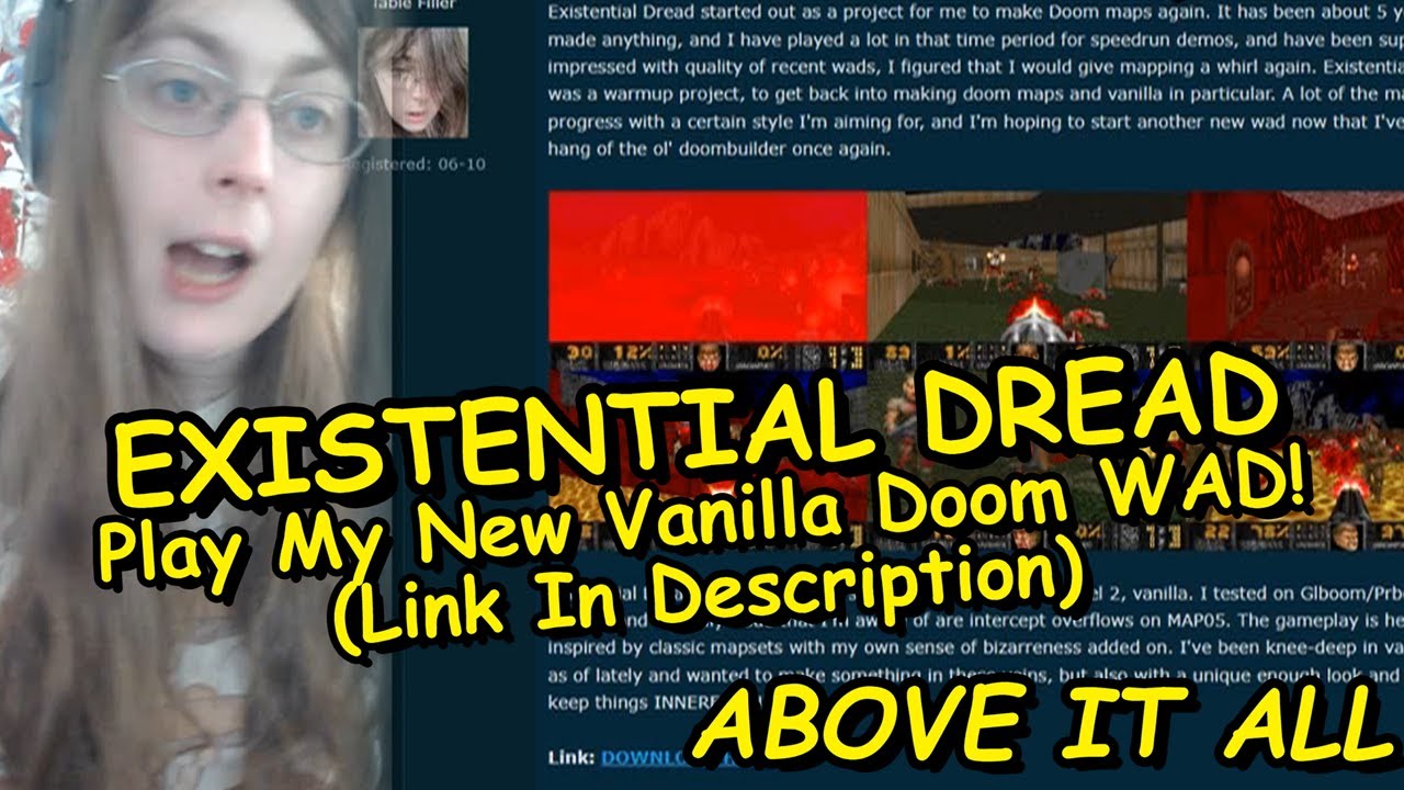 EXISTENTIAL DREAD - Play My New Vanilla Doom WAD! (Link In Description)