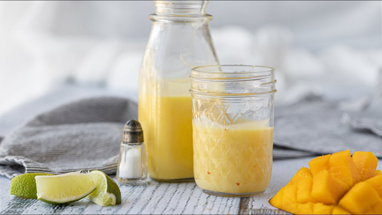 orange mango salad dressing Sweet and Spicy Mango Salad Dressing The Caf Sucre Farine