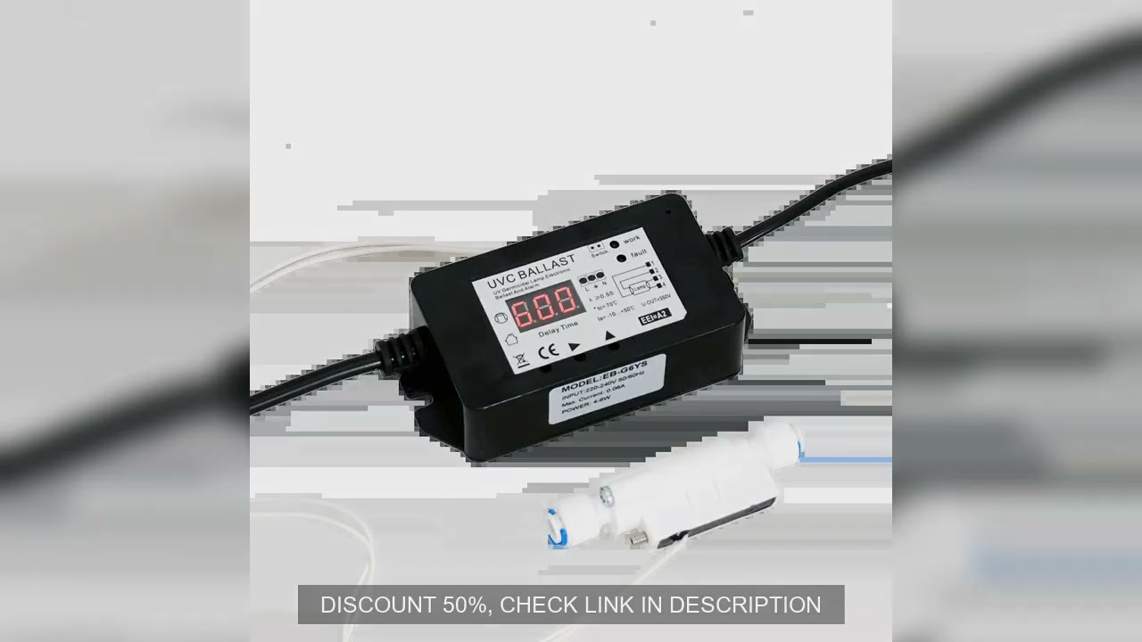 Coronwater UV Lamp Adaptor EB-GYS16 with Flow Switch And Alarm for 12-16W Lamp