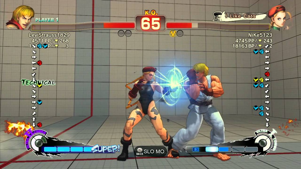 LeviStrauss1829 (Ken) vs NiKe5123 (Cammy) - SSF4 Arcade Edition Xbox Live Ranked Match