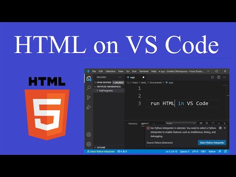 How to run HTML file on Visual Studio Code (2020)