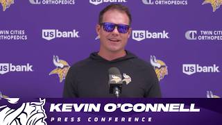 Kevin O'Connell Talks Physicality of Training Camp, Emphasis on Run Game, Jordan Addison's Growth