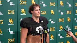 Presser: Coach Carson Hall, Defensive Ends Answer Fall Camp Questions for Baylor Football