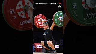 Aleksandra Grigoryan 🥈 | 91KG Snatch | European Championships 2026 #shorts #weightlifting #trending