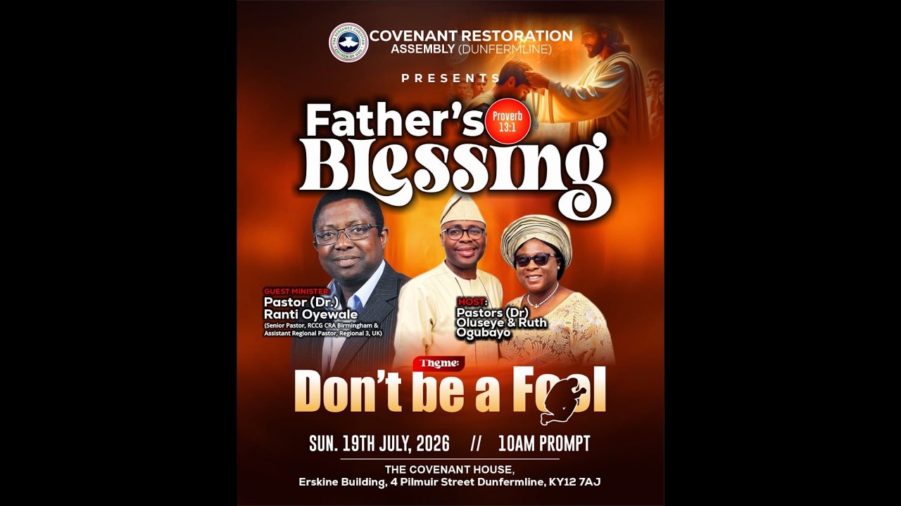 RCCG CRA 19th July Sunday Service - Father's Blessing