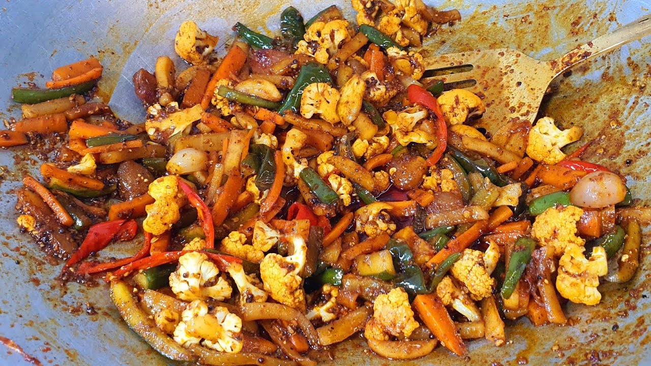 Spicy Mix Vegetable Pickle Recipe | Acar Rampai Mudah | Instant ...