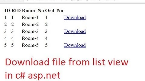 how to download file from list view in c# asp.net