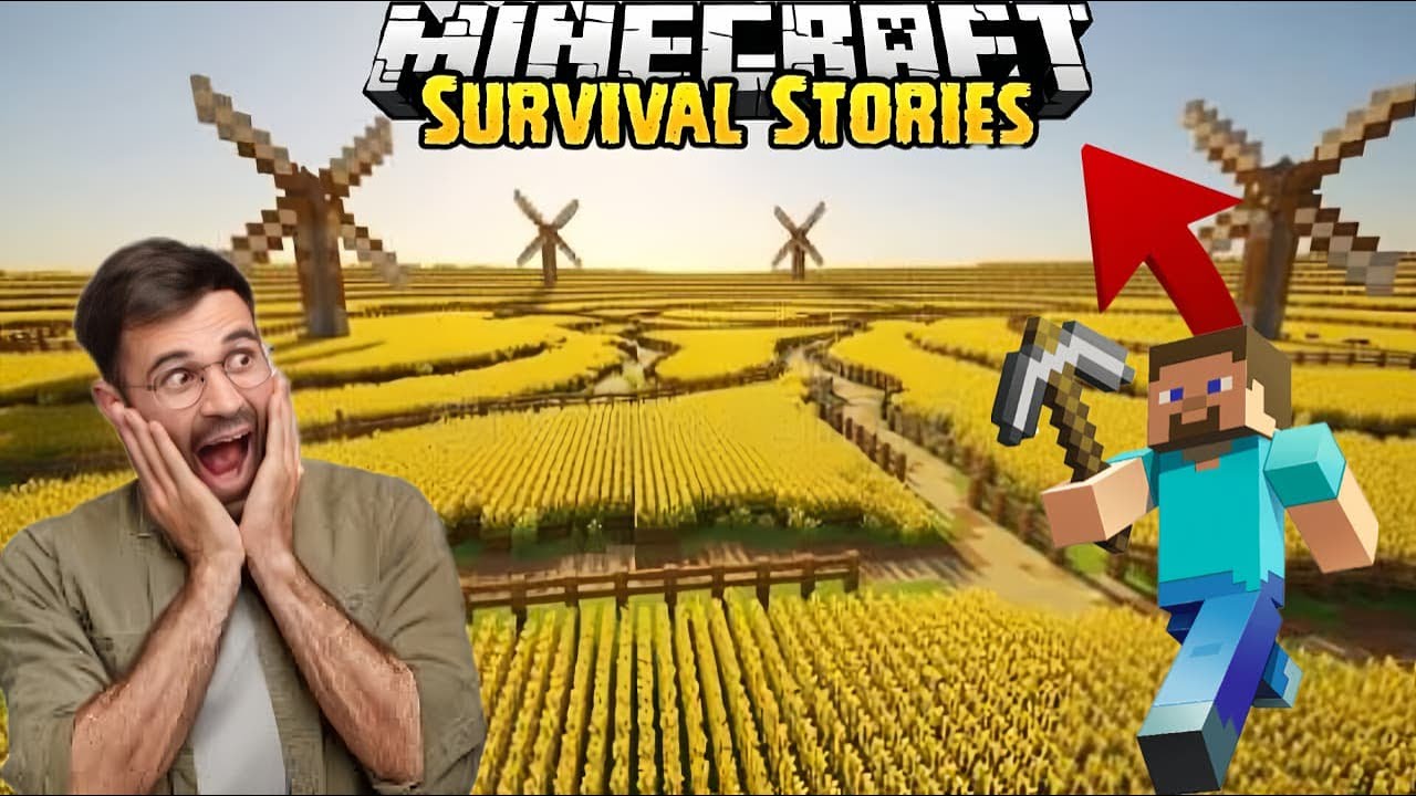 Minecraft Survival Series wheat farm😱| Game Review | GP Pro