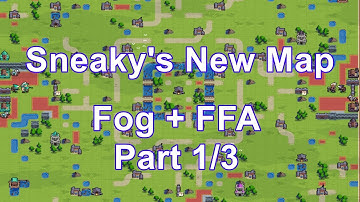 Wargroove FFA Fog Map Creation with Sneaky -- Part 1 of 3, Intro and Map Walkthrough