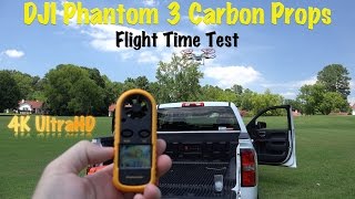 DJI Phantom 3 Carbon Fiber Props Flight Time Field Test
