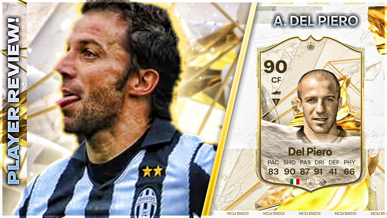 BEST SHOT IN THE GAME!!!! ICON 90 RATED ALESSANDRO DEL PIERO PLAYER REVIEW - EA FC24 ULTIMATE TEAM