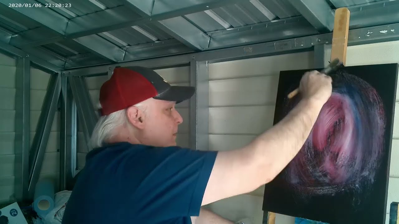 easy painting of a forest scene