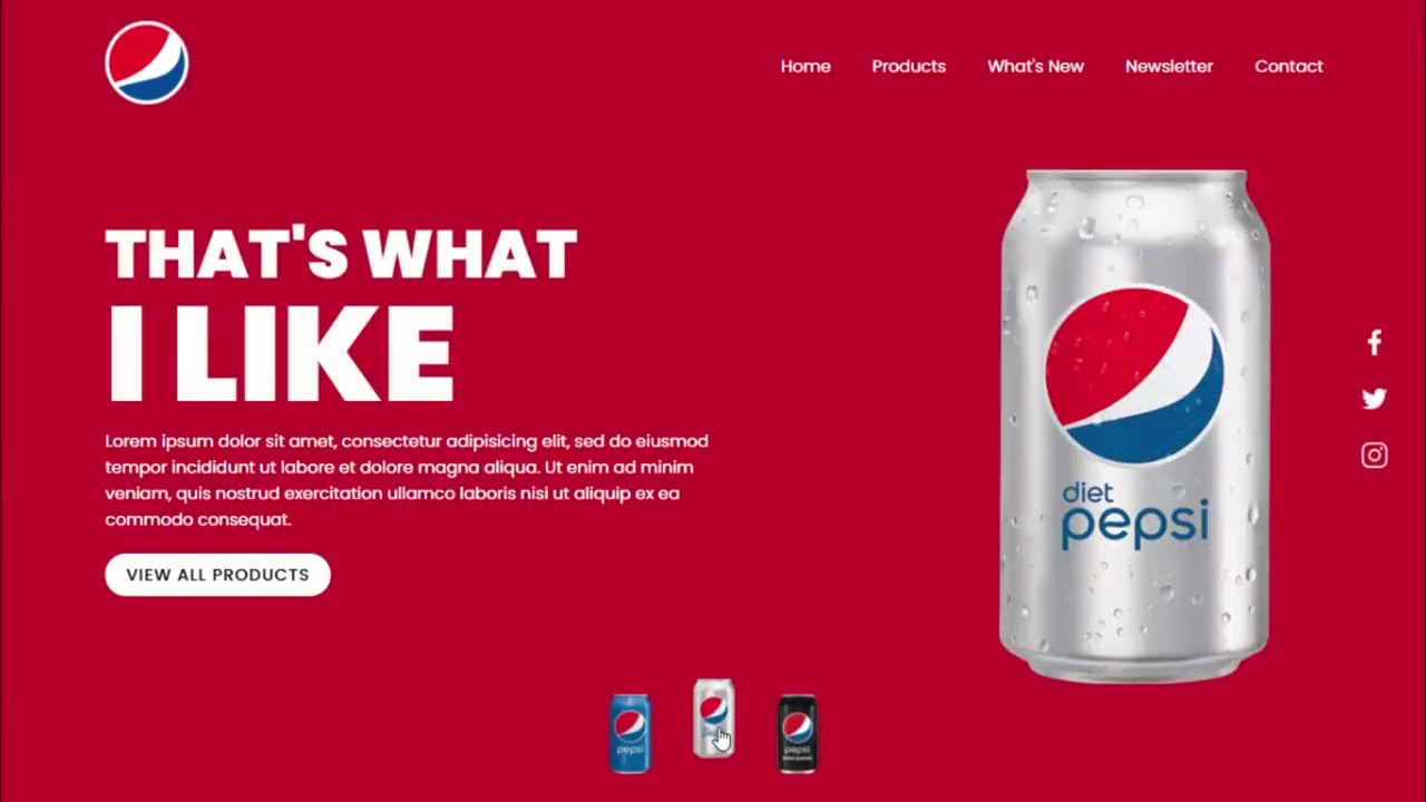 Creative Landing Page Design using Html CSS & Javascript 