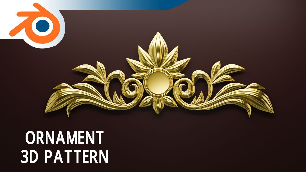 Ornament 3D Pattern Blender 3D Tutorial YouTube