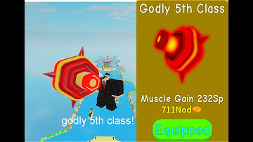 getting godly 5th class in roblox lifting simulator!!