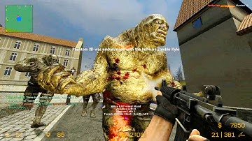 Counter Strike Source - Zombie Riot Mod online gameplay on MacLellan Map