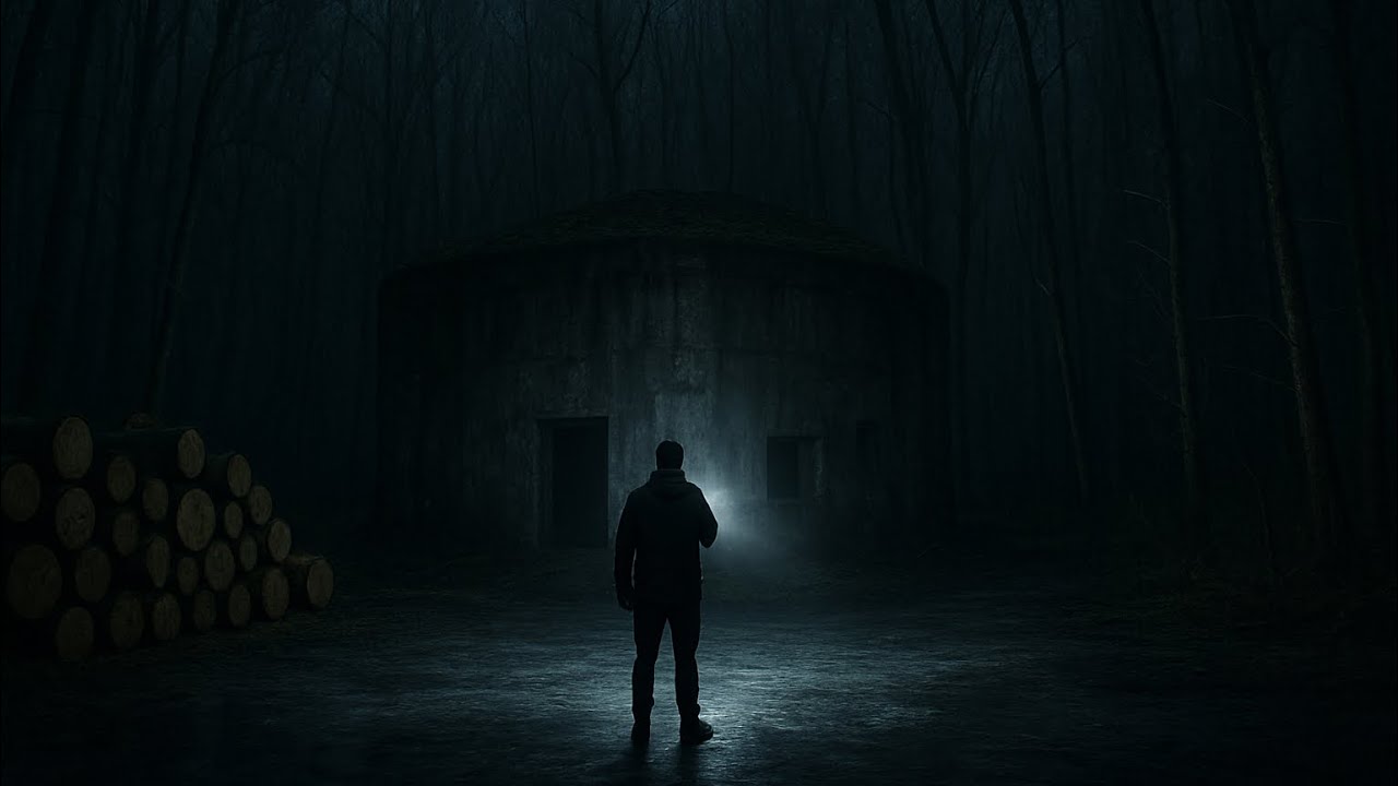 Ночная экскурсия по таинственному заброшенному бункеру времён Второй мировой войны в лесу! Он был...