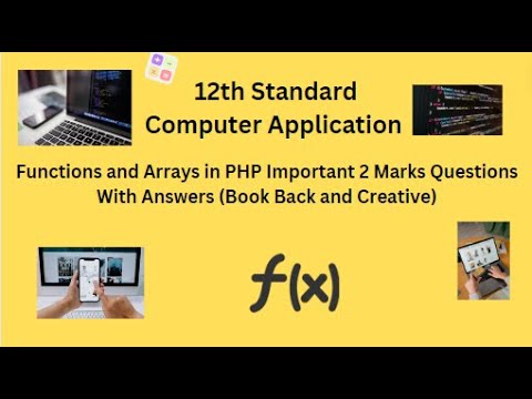 TN 12th Computer Application Functions and Arrays in PHP Important 2 ...