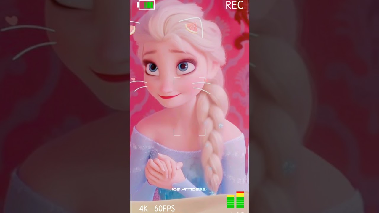 One kiss | Elsa,Anna,Raya and vanellope von schweetz edit | 