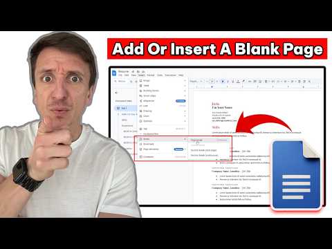 How To Add Or Insert A Blank Page In Google Docs