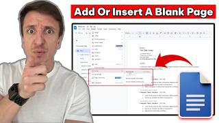How To Add Or Insert A Blank Page In Google Docs