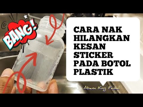 Video: Cara mengelap pita daripada plastik: petua