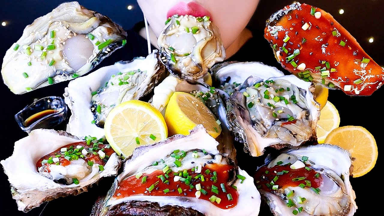 ASMR 👑KING!! Giant Oyster 🌝 짧지만 강렬했던 대왕굴 바위굴 벚굴 리얼사운드 먹방 Mukbang Eating show