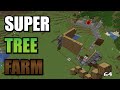 Minecraft Tree Farm, wood farm with TNT Dropper & Hopper Clock