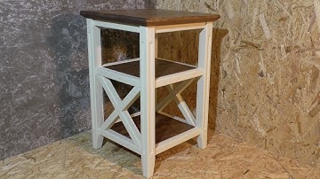 DIY farmhouse table. Rustic / farmhouse furniture