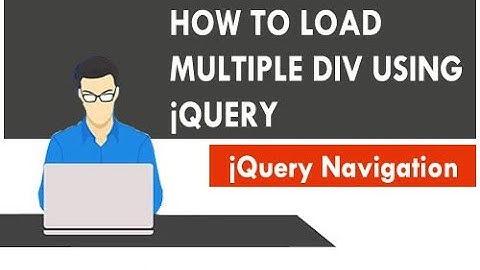 How to load multiple div or section in a single page using jquery