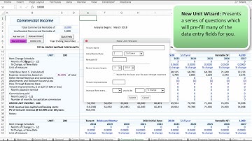 REIA software, Pro Edition Tutorial: Entering data about commercial rental units, Part 1