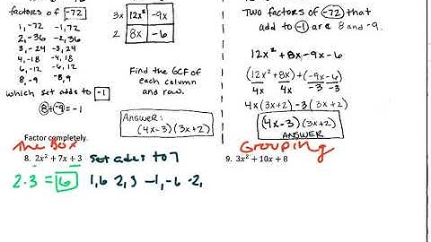 Algebra 2 2.3 Part 2 Notes Video