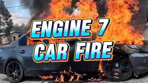Tucson fire Engine 7 VS Car Fire