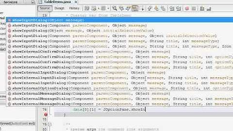 Java Tutorial - Adding rows to JTable - Session 19