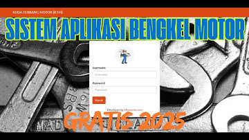 Source Code Aplikasi Bengkel Motor | Sistem Aplikasi Bengkel Motor Berbasis Web PHP Gratis 2025