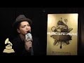 Bruno Mars backstage at the GRAMMY Nominations Concert Live! | GRAMMYs
