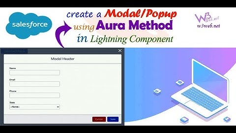 How to display a Modal/Popup on click button using aura method in Salesforce lightning component