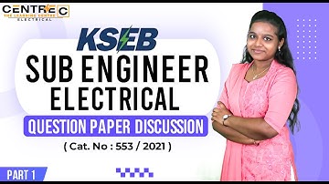 Sub Engineer  Electrical  - Detailed Question Paper Discussion - Part 1