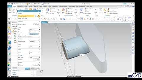 NX12 Tutorial - Thiết Kế Cơ Bản - Extrude – Đùn Xuất 2