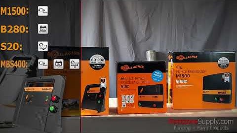 Gallagher Fence Energizers Overview at RedstoneSupply.com